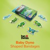 BioSwiss Bandages, Baby Dino Shaped Self Adhesive Bandage Set, Latex
