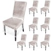 Remagr 8 Pcs Plastic Dining Chair Covers Protectors Clear Protector