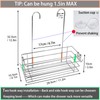 Seltomer Hanging Shower Caddy Bathroom Inside Shower Rack Organizer Shampoo