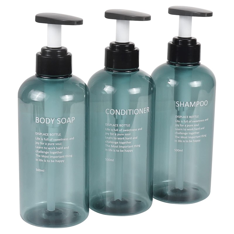 Czemo Pack of 3 Shampoo Dispenser for Shower 500 ml