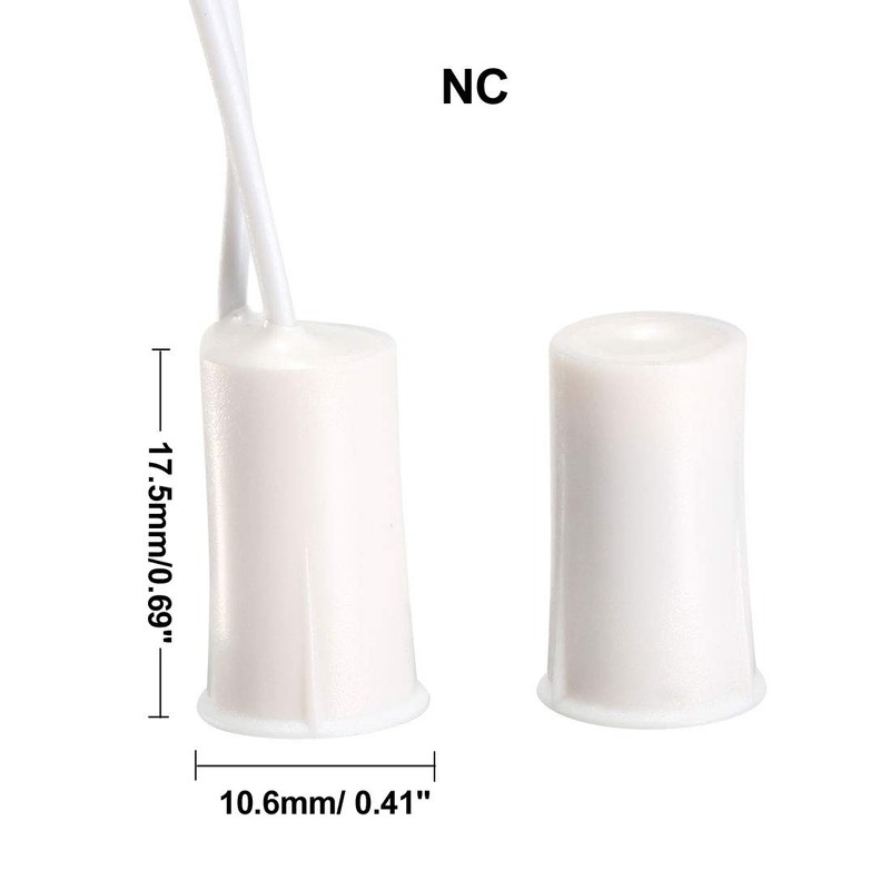 Sourcingmap N.C. Recessed Wired Security Window Door Contact Sensor Alarm