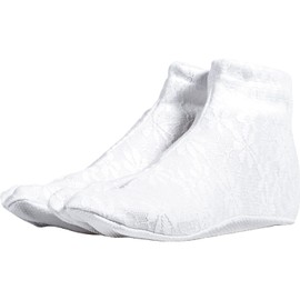 Kyoetsu Women's Lace, Tabi Cover, White, Black, white-2, 24.0 cm