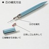 Tombow Mechanical Pencil 0.5mm ZOOM (Brass Finish) L105 Light Blue