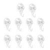 HERKINDNESS Pack of 10 Suction Hooks, Extra Strong, Suction Cups