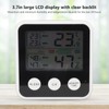 Room Thermometer 3.7in LCD Display High Accuracy Comfort Level Indicator