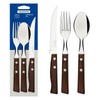(Tramontana) Tramontana Traditional Wood Handle Cutlery Steak 3-Piece Set / (트라몬타나)트라몬티나 트레딕셔널 우드핸들 커트러리 스테이크 3P 세트