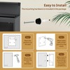 Lockable Wall Mount Mailbox with 2 Keys - Extra Large