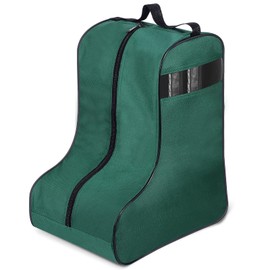Clysee 1 Pc Boot Bags for Cowboy Boots Portable Storage Bag for Travel Long Tube Shoes Bags Men Tall Shoe with Handle for Home (Dark Green)