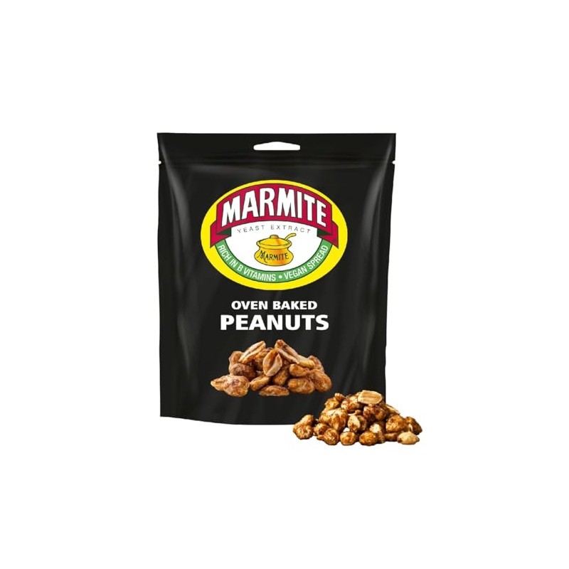 Peanut Snack Bundle with Marmite Oven Baked Peanuts 190g (2