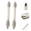 LALAFINA 3sets Mini Hand Drill Pin Vise Hexagonal Double Head