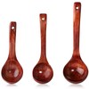 Soup Spoons Set of 3 Wooden Goods Spoons (Wood)