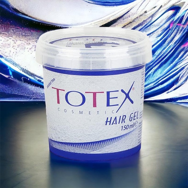 Totex Extra Strong Hair Styling Gel, Transparent, Alcohol-Free, 150 ml