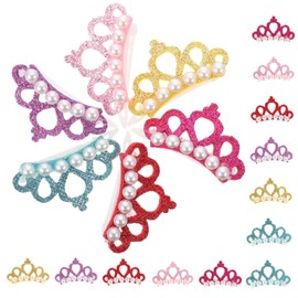 Kisangel Pet Hair Clier Dog Hair Clips Exquisite Pet Hairpins for Grooming Crown-Shaped Hairpins for Dogs Cats