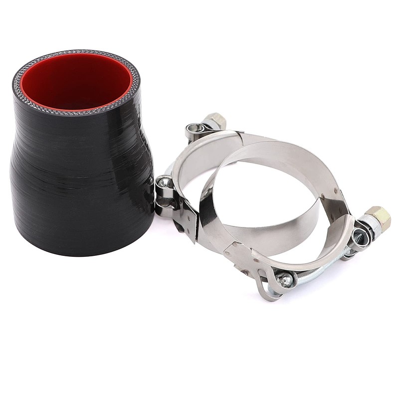 TuoLauthon 2 to 2.5 inches Black Silicone Reducer Coupler with