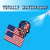 6pcs Reflective American Flag Hard Hat Stickers, Red Ops Decals