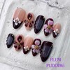 NailPhoria 3D Collections 10PCS Handmade Press On Nails REUSABLE Gel