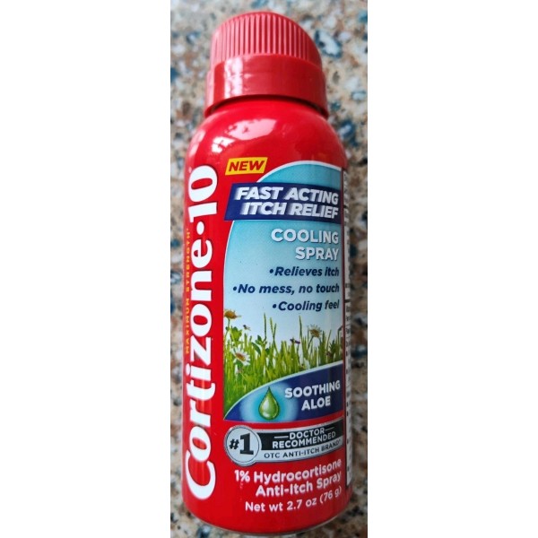 Cortizone 10 Max Strength Itch Relief Cooling Spray Hydrocortisone 1%