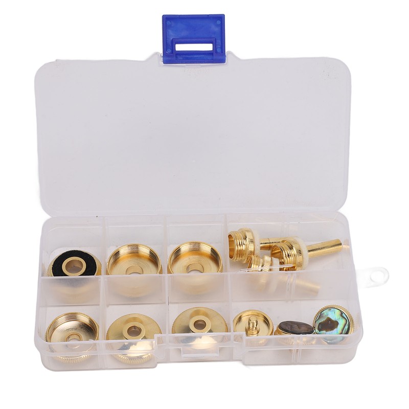 Trumpet Valve Finger Button Metal Abalone Shell Inlay Trumpet Button