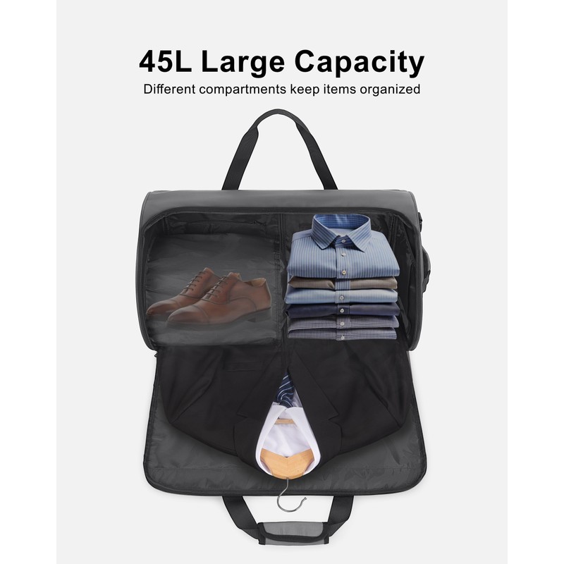 NPBAG Convertible Garment Duffle Bags for Travel - Carry on