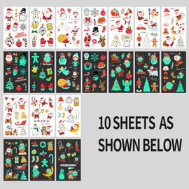 Glow Christmas tattoos