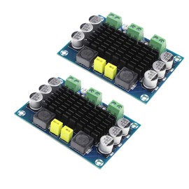 hiBCTR 2pcs tpa3116 100w Mono Channel Digital amp Board with Plastic Panel - Class d Amplifier Board for high Power amplifiers, dc 12v-24v