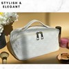 Large Capacity Travel Cosmetic Bag, Travel Makeup Bag, Opens Flat