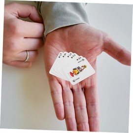 Hohopeti 10 Sets Miniature Play Cards Poker Mini Playing Cards Toys for Adults Travel Blank Coated Paper