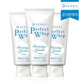 Senka NEW Senka Perfect White Clay 120g 3pcs, None / 센카 NEW 센카 퍼펙트 화이트 클레이 120g 3개, 없음