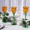 VOHO Orange Tulips Votive Candle Holders for Spring Decor, Elegant