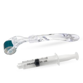 Snadi - Derma Roller 0.5 mm with Container | 540 Surgical Steel Micro Needles | For Body, Hair and Beard | Scars and Acne | Micro Needles | Applicator Container