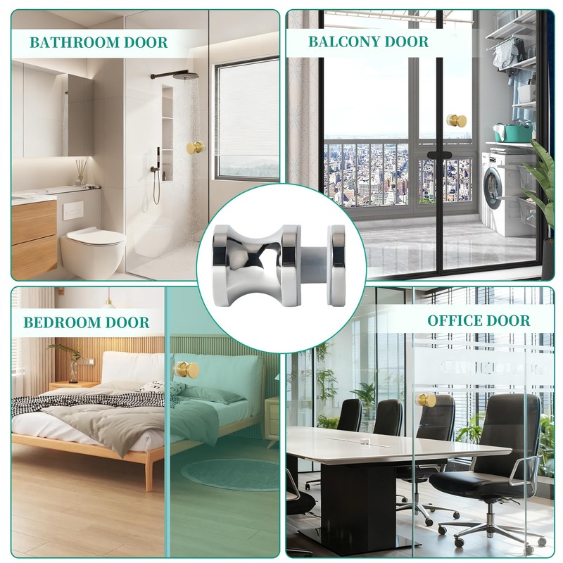 Alise Shower Glass Door Handle,Sliding Shower Doors Knob,One Sided Pull