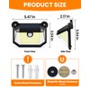 Thumok Magnetic Solar Lights Outdoor, 800LM Motion Sensor Lights, 2