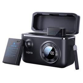 llano 2-Pack EN-EL14 EN-EL14a USB-C Batteries and 18W Fast Charger Set for Nikon D5600 D3400 D5300 D3500 D3200 D3100 D5500 D3300 D5200 D5100 Cameras, 950mAh Capacity, 1.45H Full Charged, Smart Display