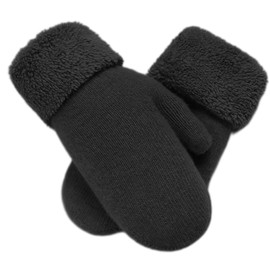 Eohak Women Men Winter Gloves Warm Lining - Winter Knitted Mittens Gloves Cold Weather Gloves