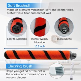 Amyehouse Brush Roll Replacement Compatible with Shark Apex AX950 AX951 AZ1000 AZ1000W AZ1002 & Duoclean NV830 NV831 NV835 UV700 ZU700C ZU701 ZU780 ZU782 ZU785 ZU881, Part # 1173FT950 & 1395FC831