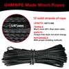 WROUGH 1/4" Synthetic Winch Rope Kit, 1/4 in x 50