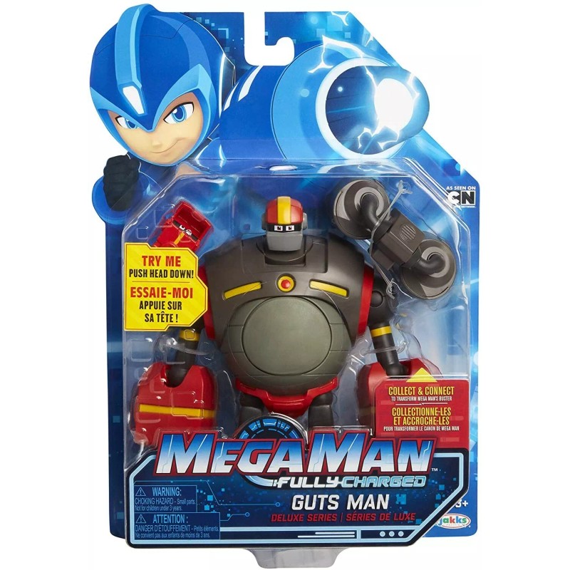 Megaman Mega Man Fully Charged Guts Man Deluxe Series -