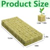 36Pcs Rockwool Grow Cubes - 1.5×1.2×1.2Inch Stonewool Starter Plugs for