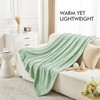 lifein Green Throw Blanket for Couch - Soft Boho Bed