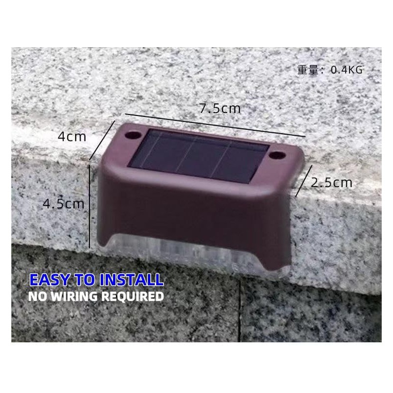 GZZYPZ Solar Outdoor Waterproof Itelligent Induction Deck Light 16 Pack