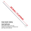 iPEAK BBQ Skewers Stainless Steel Grill Kebab Skewer 29.5cm Long