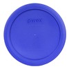 Pyrex 7201-PC 4-Cup Cadet Blue Food Storage Replacement Lid (3-Pack)
