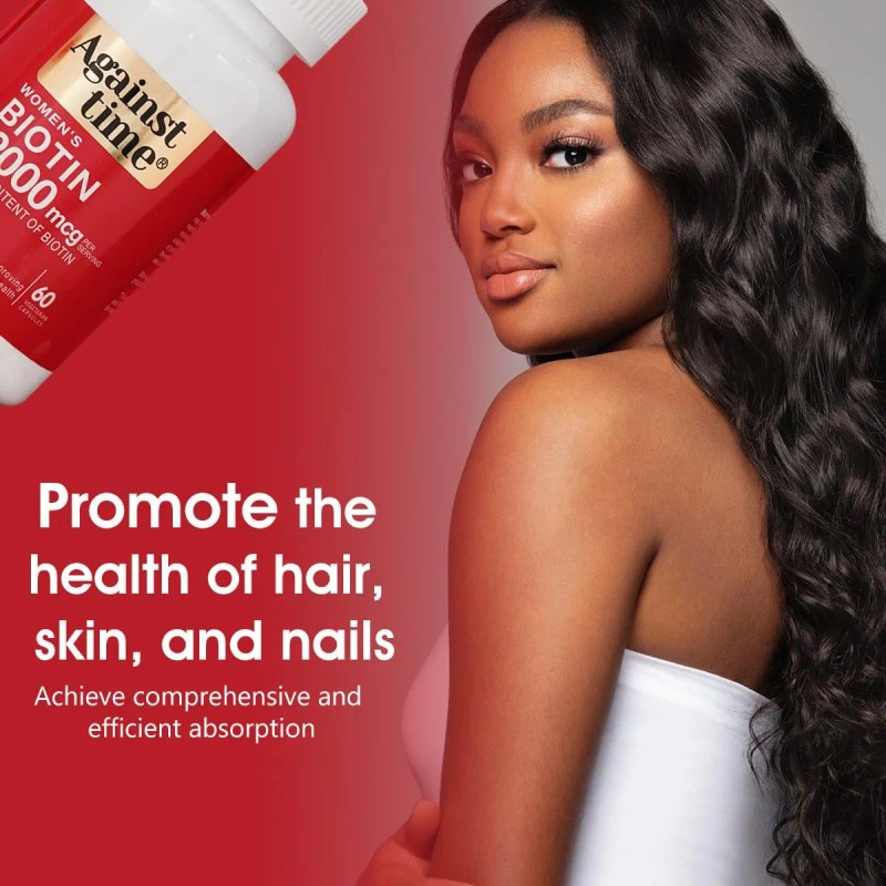 Against Time Biotina 12000 Mcg Para Cabello Piel Uñas
