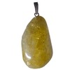 Citrine Stone Jewellery (Burnt Amethyst Stone) Tumbled Stone Pendant for