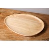 redchocol8® Handcrafted Triangle Wooden Tray Egg Shaped Plate Dish Gift