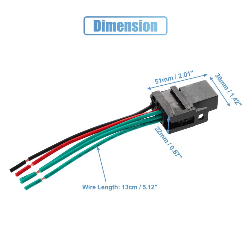 X AUTOHAUX 2 Pcs DC 12V 30A SPDT Car Relay