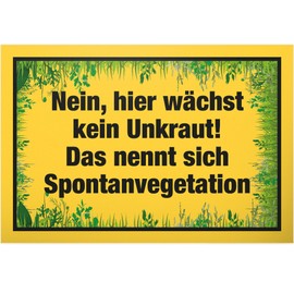 DankeDir! Kein Unkraut Sign 30 x 20 cm Garden Gift Idea Decoration Mum & Dad Garden Sign Funny Saying Friends Door Sign Birthday Gift Neighbour