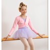 DANSHOW Girls Ballet Wrap Tops Kids Dance Cardigans, Velvet Inner