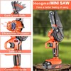 Hongmai Mini Chainsaw, 4 Inch Cordless Handheld Electric Chainsaw for
