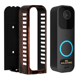 SSCEHCNY Blink Doorbell Mount No Drill,Anti Theft Blink Doorbell Mount,Blink Doorbell Camera Moun,Blink Metal Doorbell Bracket,Blink Video Doorbell Mount,Door Bell Kits (Vintage Gold)